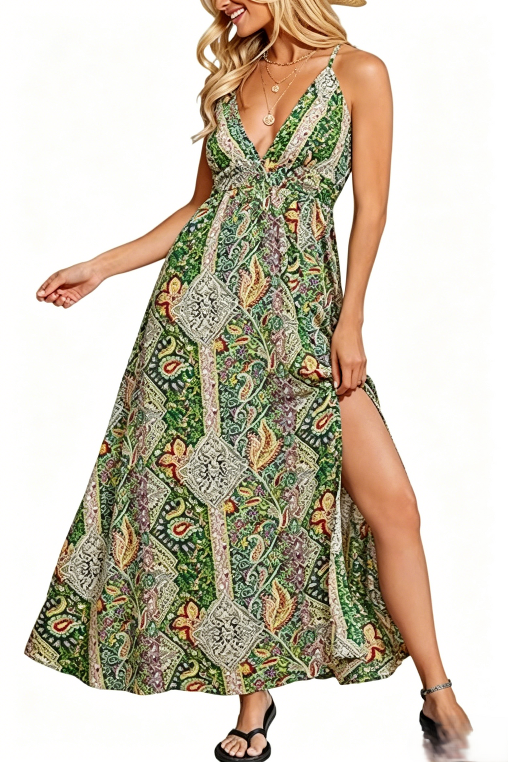 Women's summer ultra-long dress 2026 style - sleeveless long beach dress